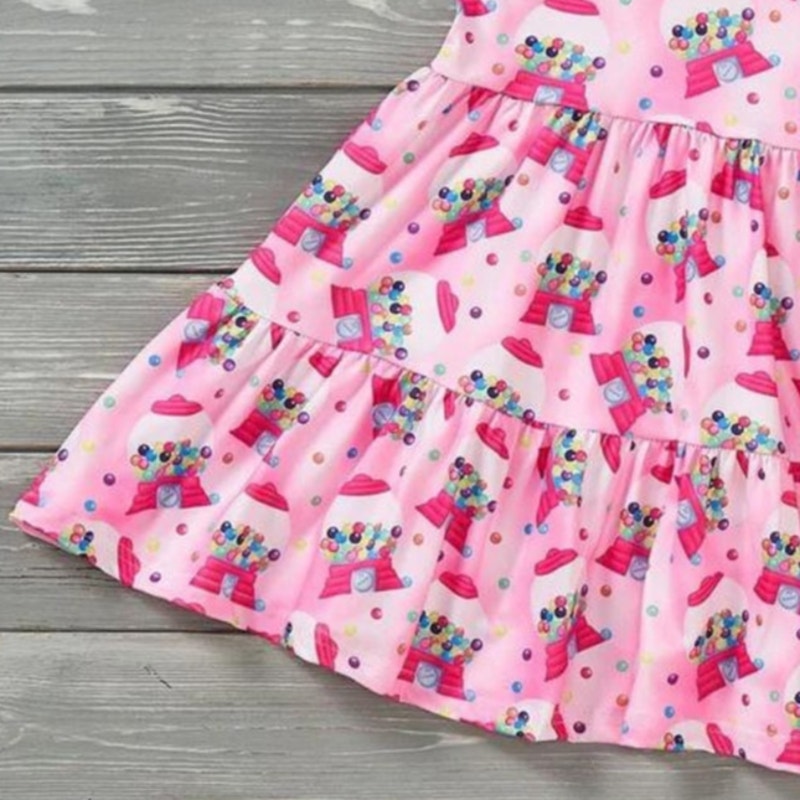 PETE + LUCY Bubblegum Bliss Pink Sleeveless Girls Boutique Dress