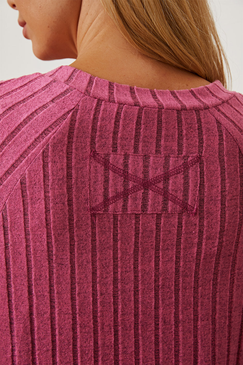 Basic Bae Full Size Ribbed Thumbhole Sleeve Shirt