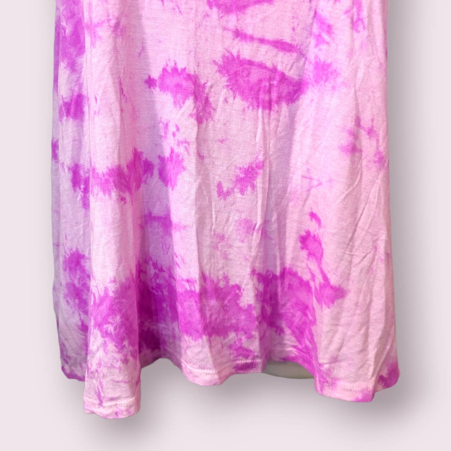 JUSTICE 18 PLUS Pink Tie Dye Tank Top Summer Casual Athleisure