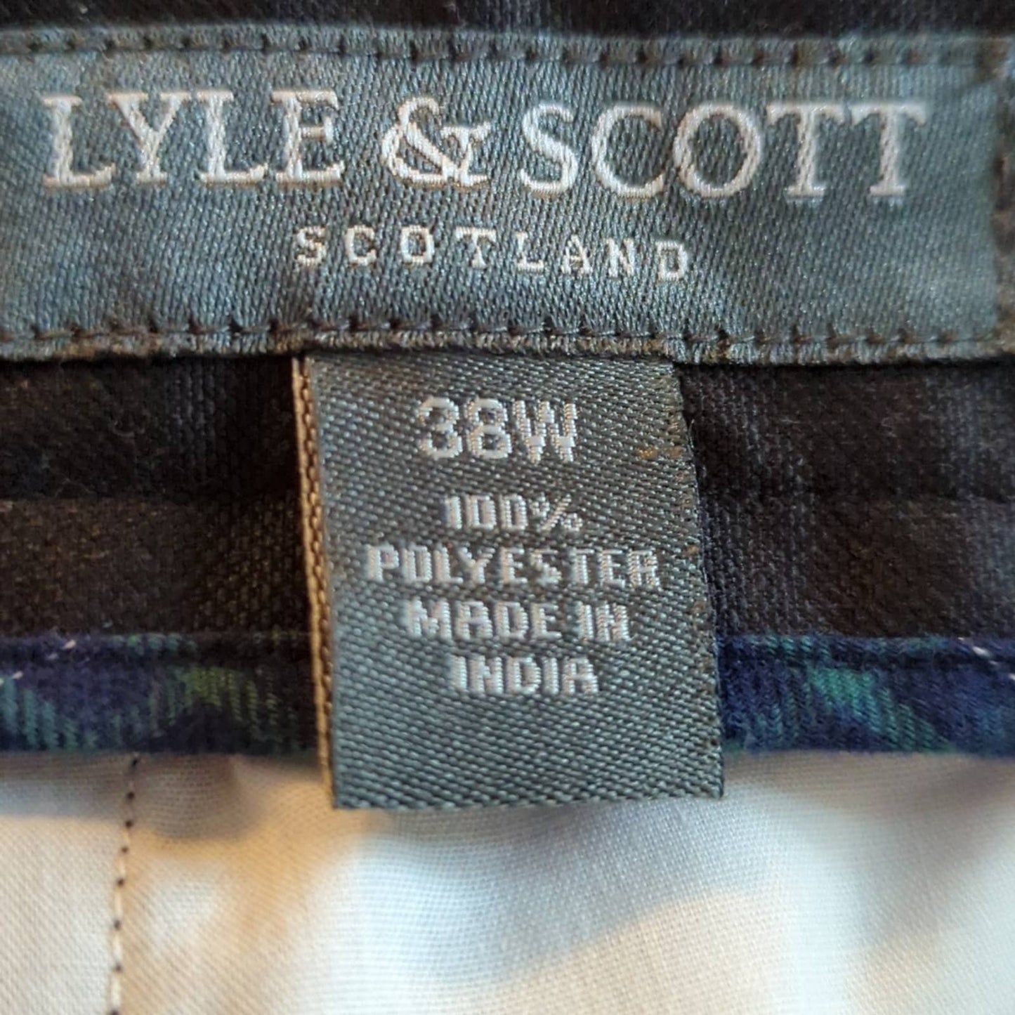 LYLE & SCOTT SCOTLAND Black Dress Golf Shorts Men's 38 Waist