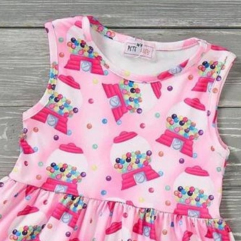 PETE + LUCY Bubblegum Bliss Pink Sleeveless Girls Boutique Dress