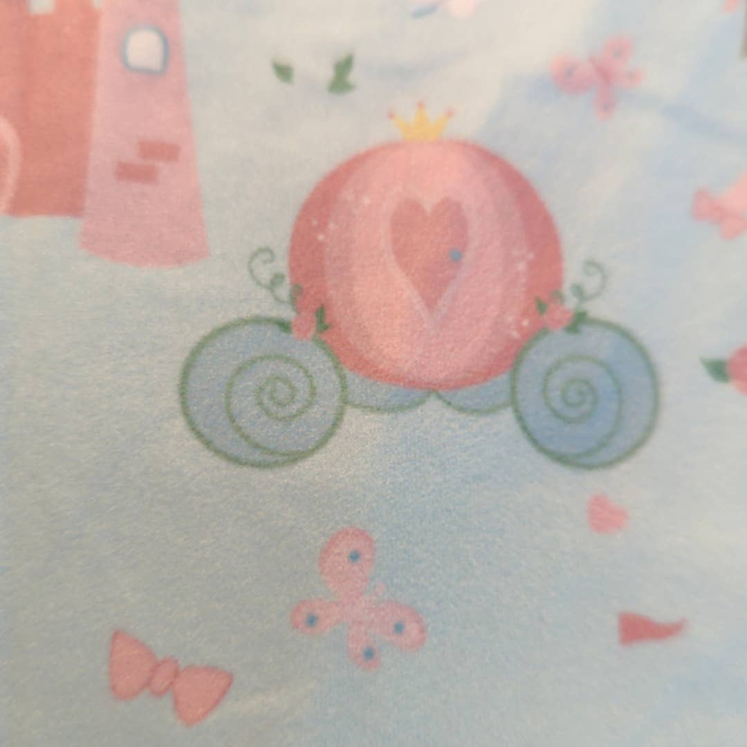 PETE + LUCY Pink and Blue Princess Carriage 2-Piece Short Set