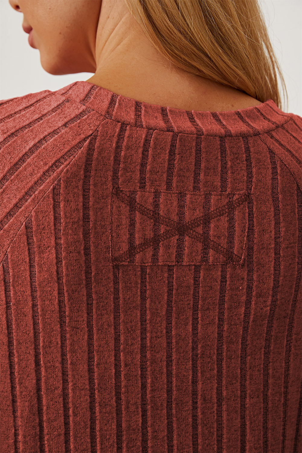 Basic Bae Full Size Ribbed Thumbhole Sleeve Shirt