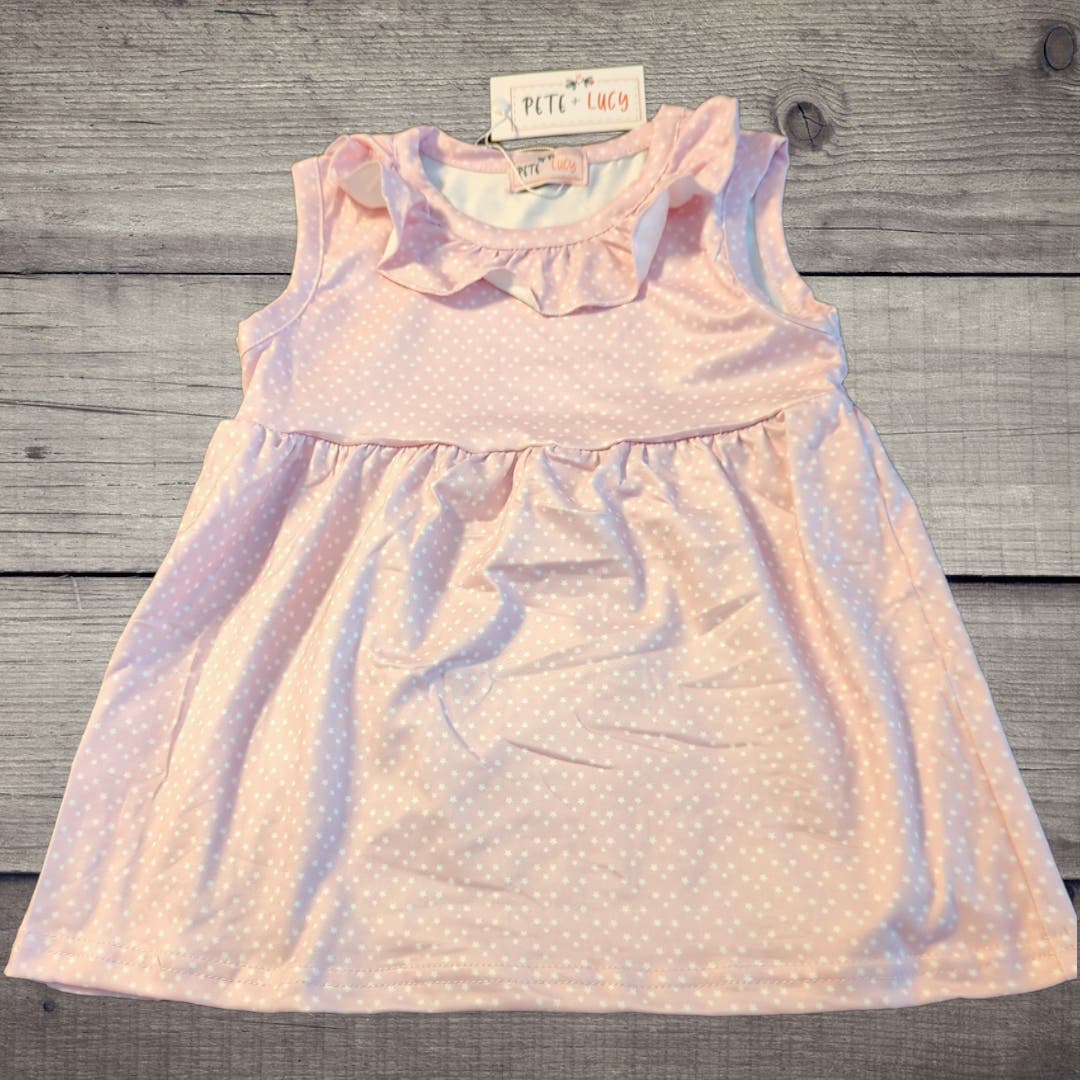 PETE + LUCY Pink and Blue Princess Carriage 2-Piece Short Set 2T