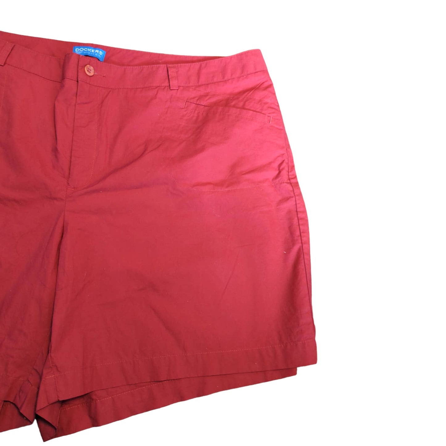 DOCKERS Rust Women's Shorts 22W Plus Summer Golf Casual