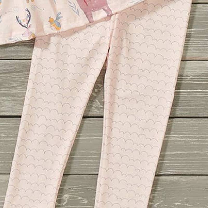 Northern Winter Pink Holiday 2 Piece Pant Set by PETE + LUCY Girls