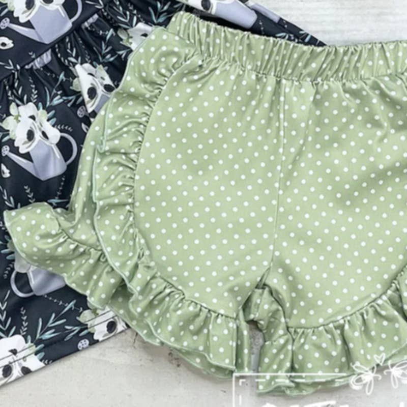 PETE + LUCY Garden Girl 2 Piece Summer Ruffle Short Set