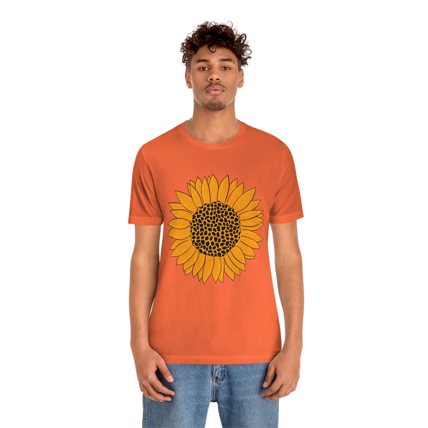 Sunny Sunflower Fall Unisex Jersey Short Sleeve Tee S-3XL