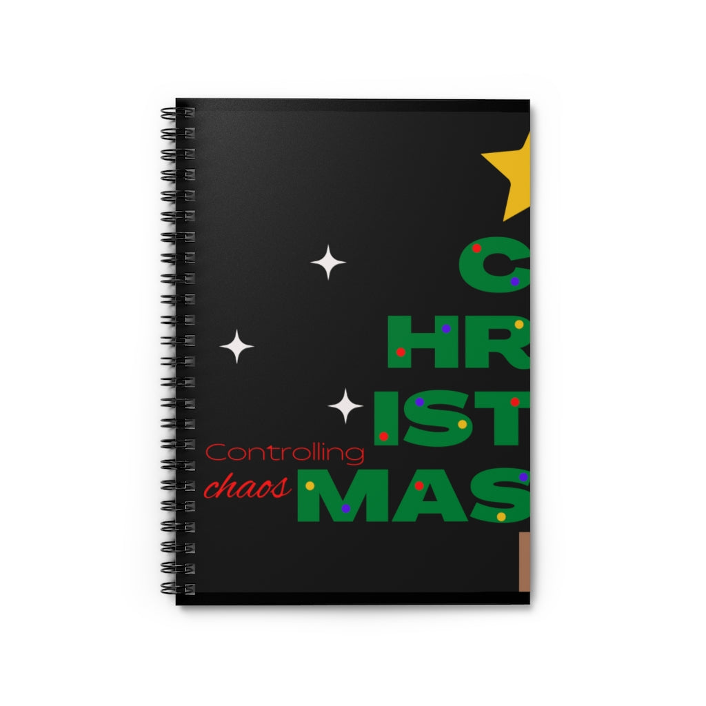 Controlling Christmas Chaos Spiral Lined Journal