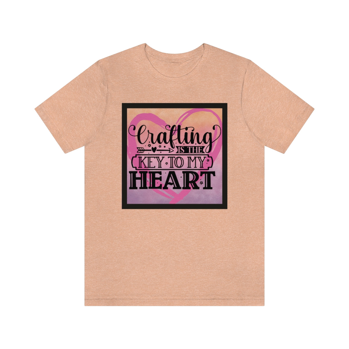 Crafting is the Key to My Heart Unisex Jersey Short Sleeve Tee S-3XL