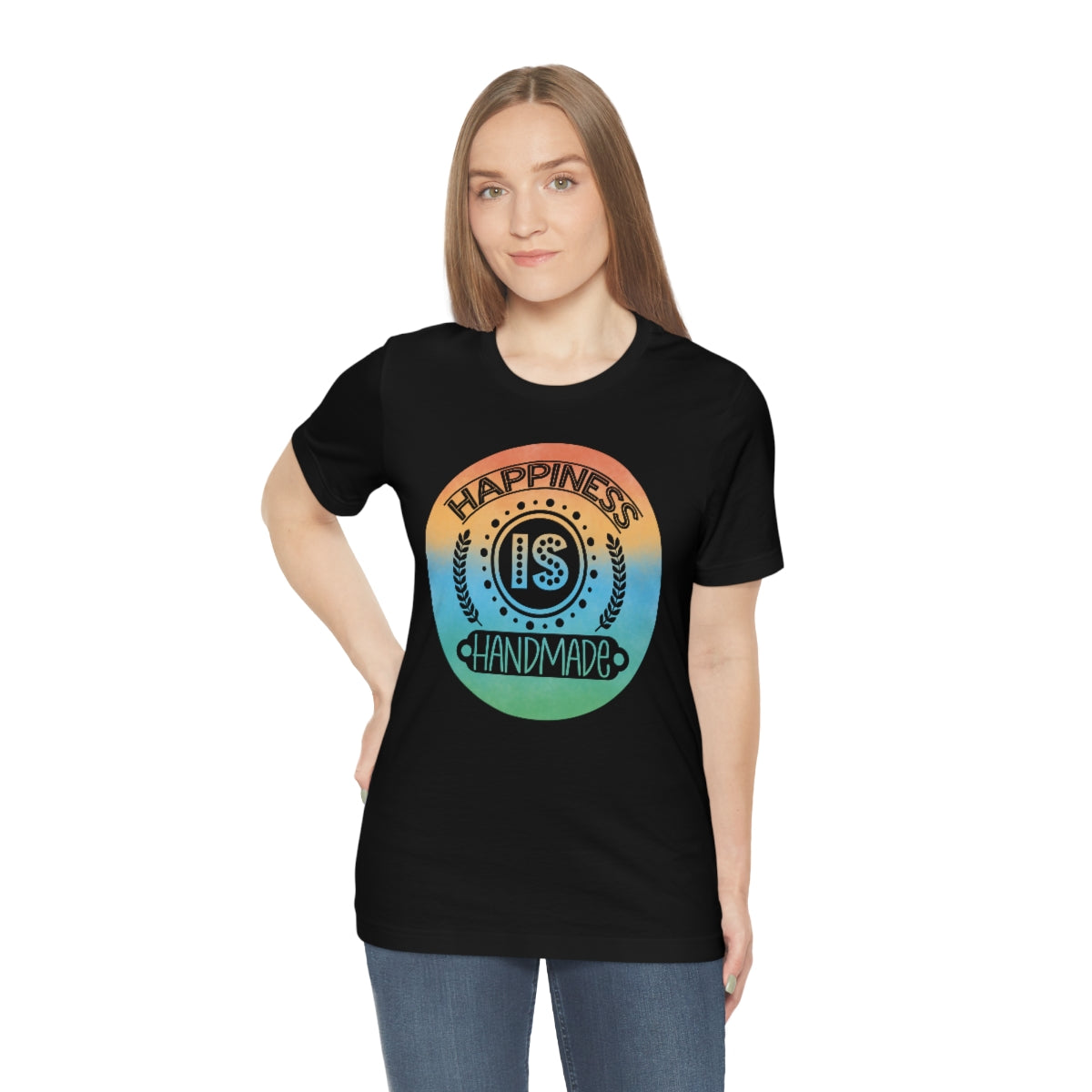 Happiness is Handmade Ombre Unisex Jersey Short Sleeve Tee S-3XL
