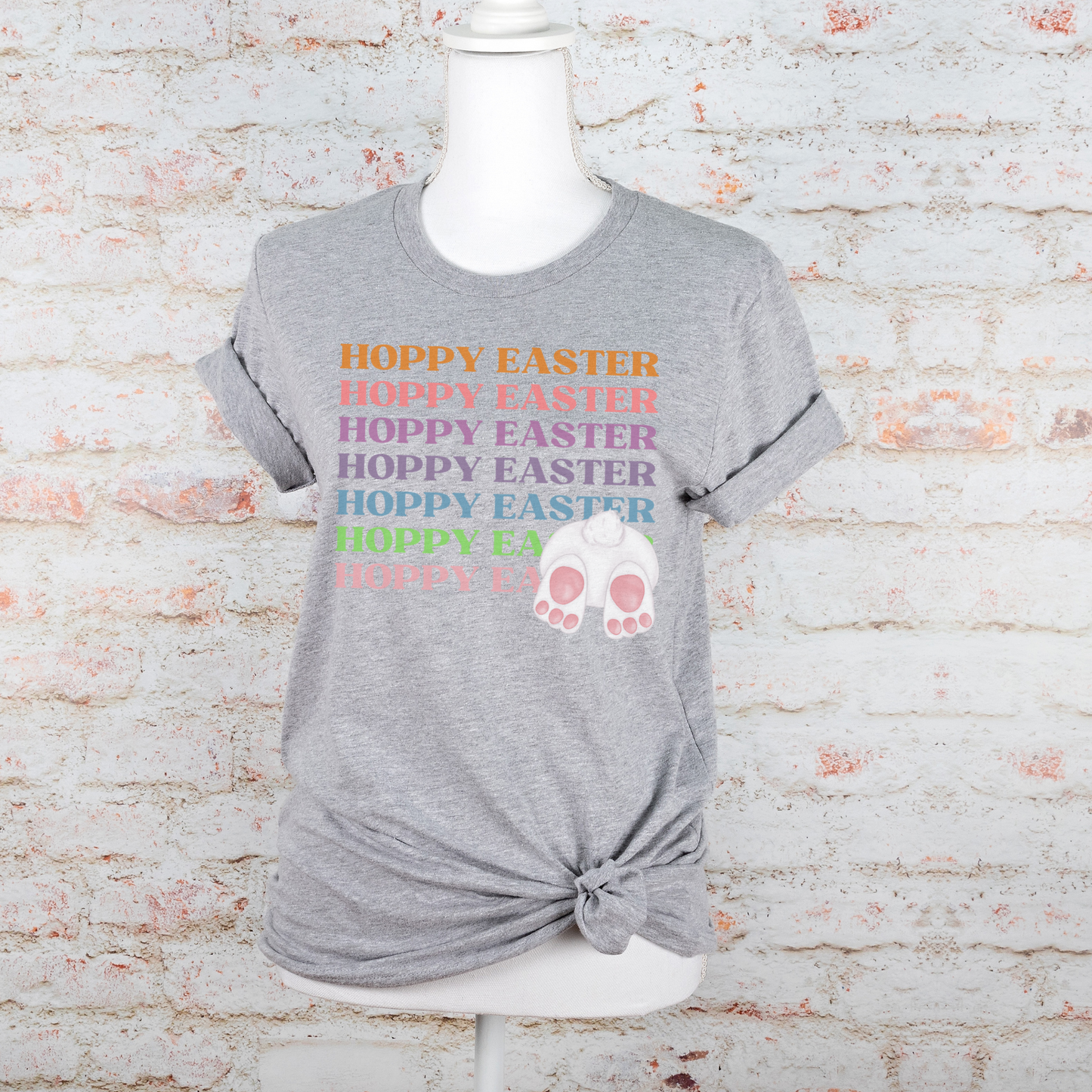 Hoppy Easter Bunny Rabbit Cotton Tail Unisex Jersey Short Sleeve Tee Small-3XL Happy Easter