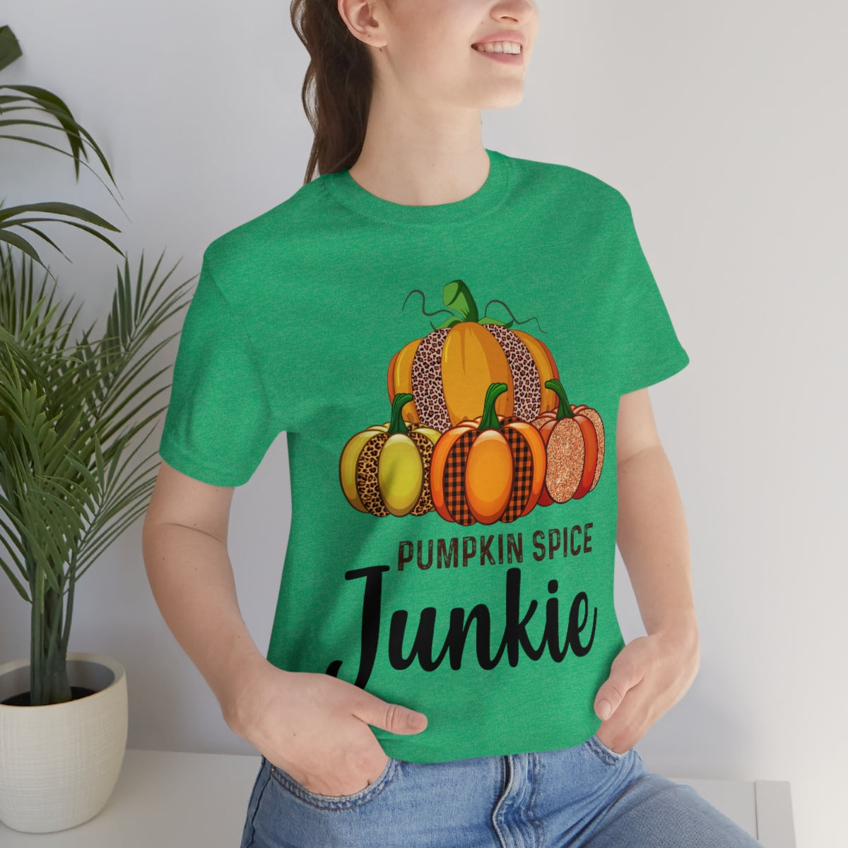 Pumpkin Spice Junkie Fall Unisex Jersey Short Sleeve Tee S-3XL