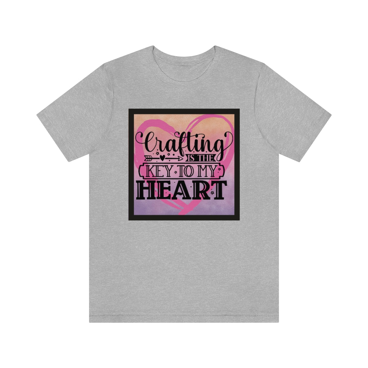 Crafting is the Key to My Heart Unisex Jersey Short Sleeve Tee S-3XL