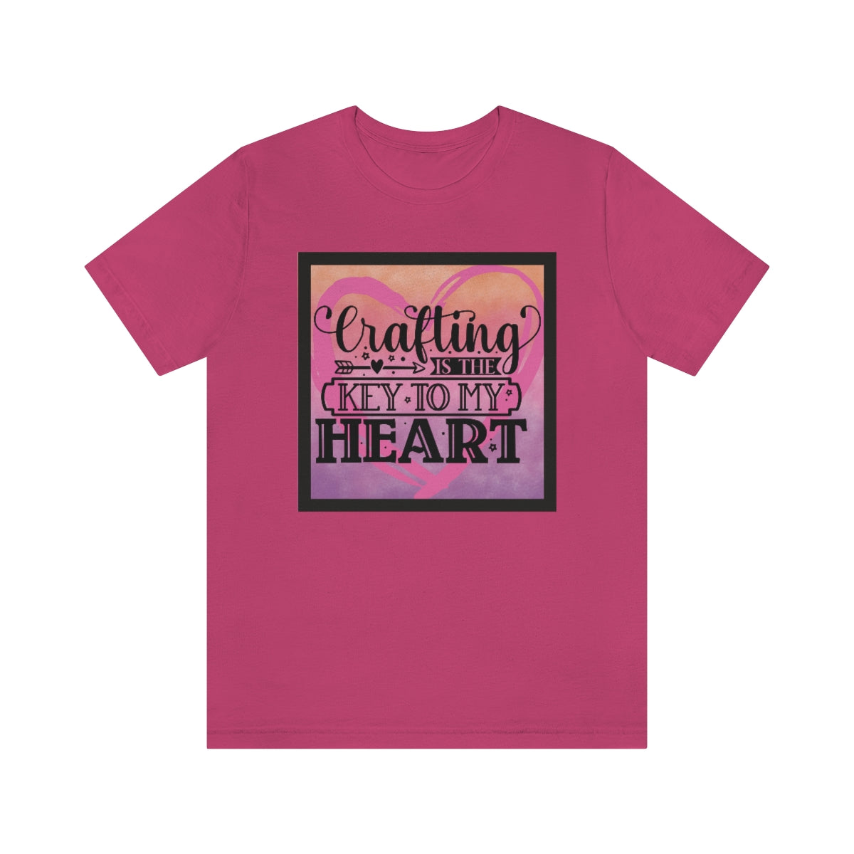 Crafting is the Key to My Heart Unisex Jersey Short Sleeve Tee S-3XL