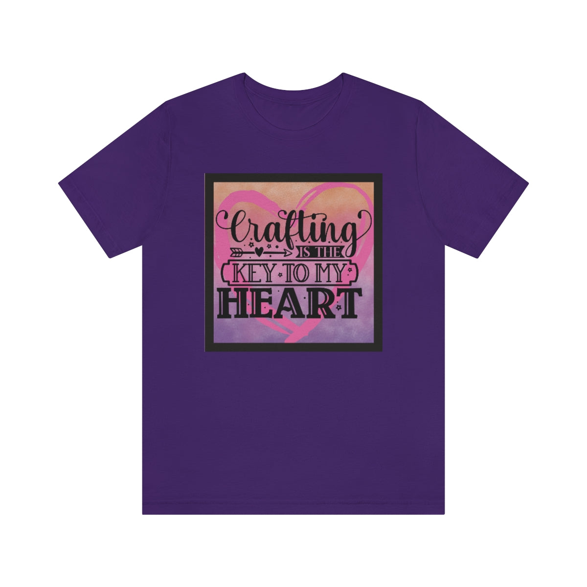 Crafting is the Key to My Heart Unisex Jersey Short Sleeve Tee S-3XL