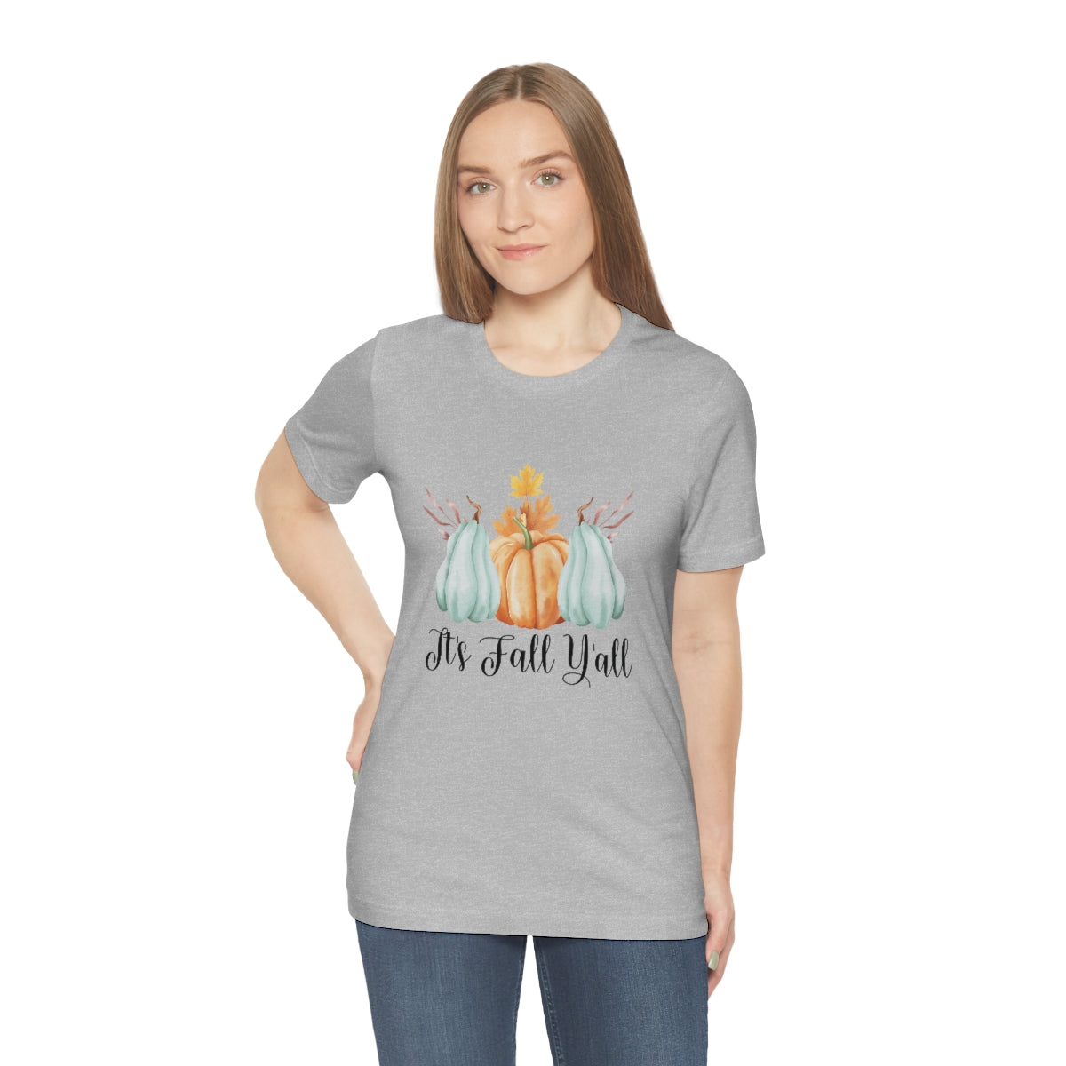 It's Fall Y'all Pumpkin Gourd Unisex Jersey Short Sleeve Tee XS-4XL