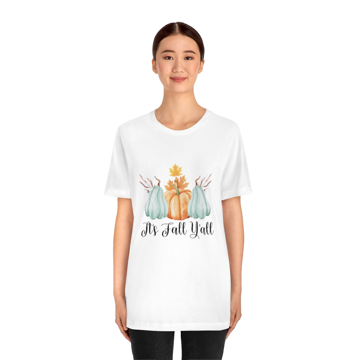 It's Fall Y'all Pumpkin Gourd Unisex Jersey Short Sleeve Tee XS-4XL