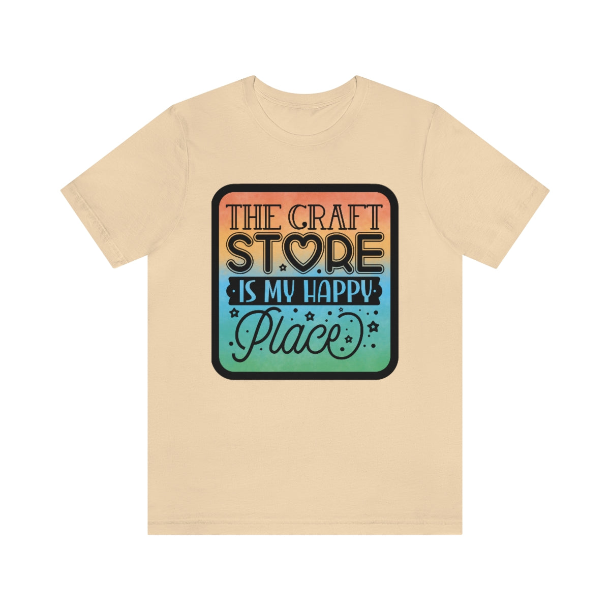 The Craft Store is My Happy Place Ombre Unisex Jersey Short Sleeve Tee S-3xl