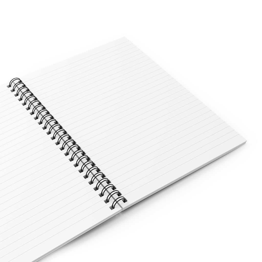 Just Breathe Rainbow Heart Lined Spiral Journal