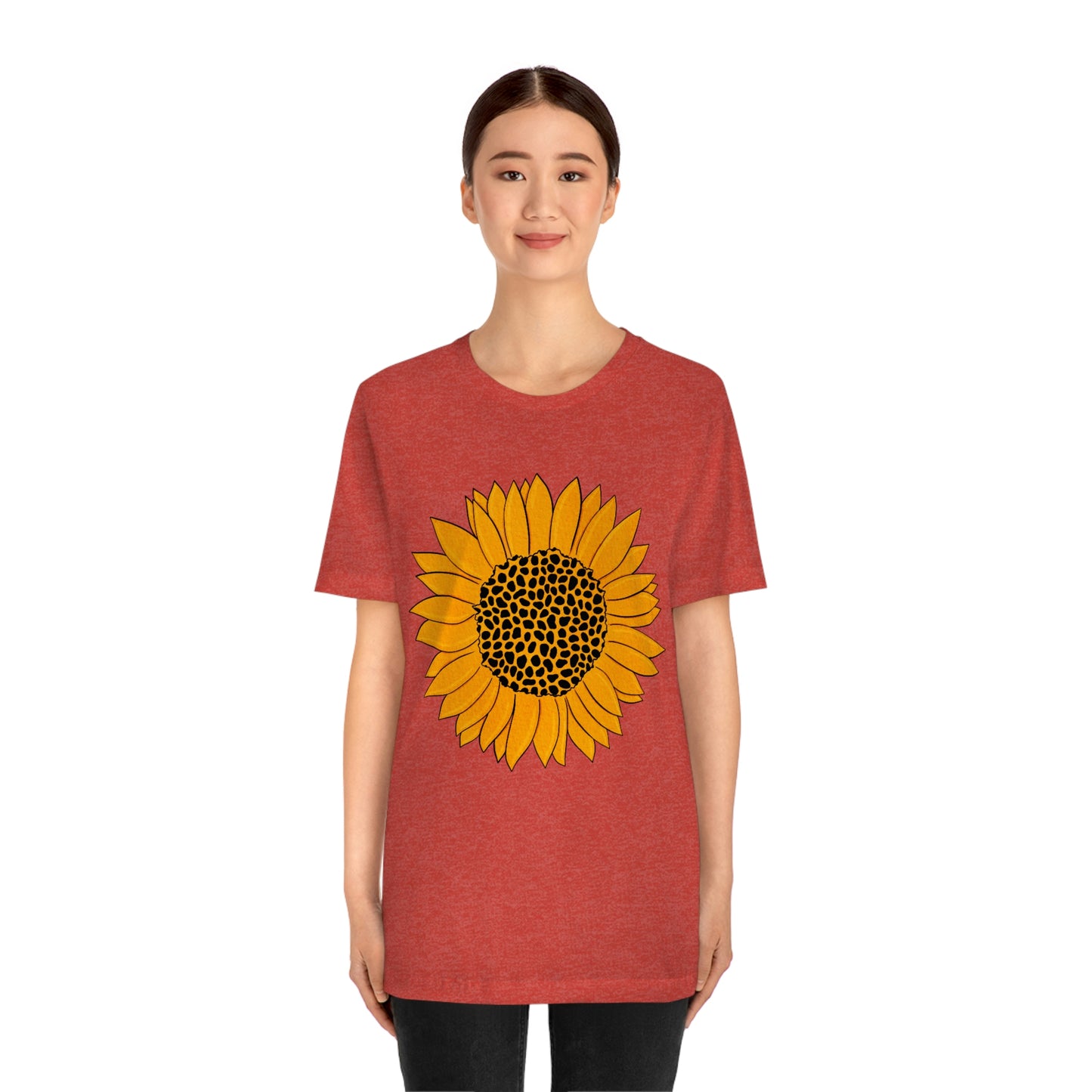Sunny Sunflower Fall Unisex Jersey Short Sleeve Tee S-3XL