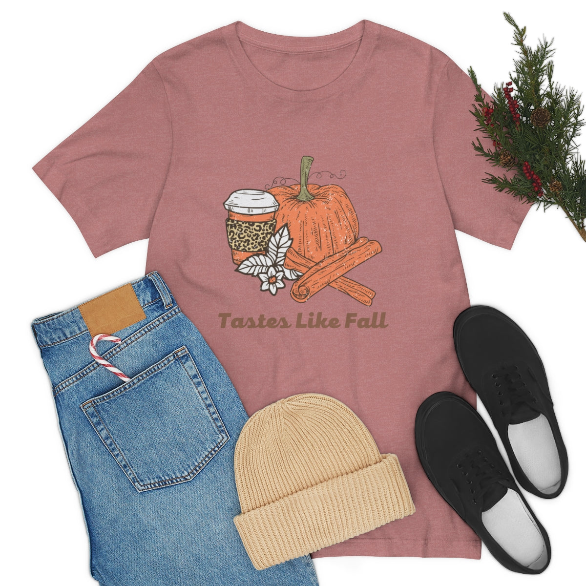 Tastes Like Fall Unisex Jersey Short Sleeve Tee S-3XL
