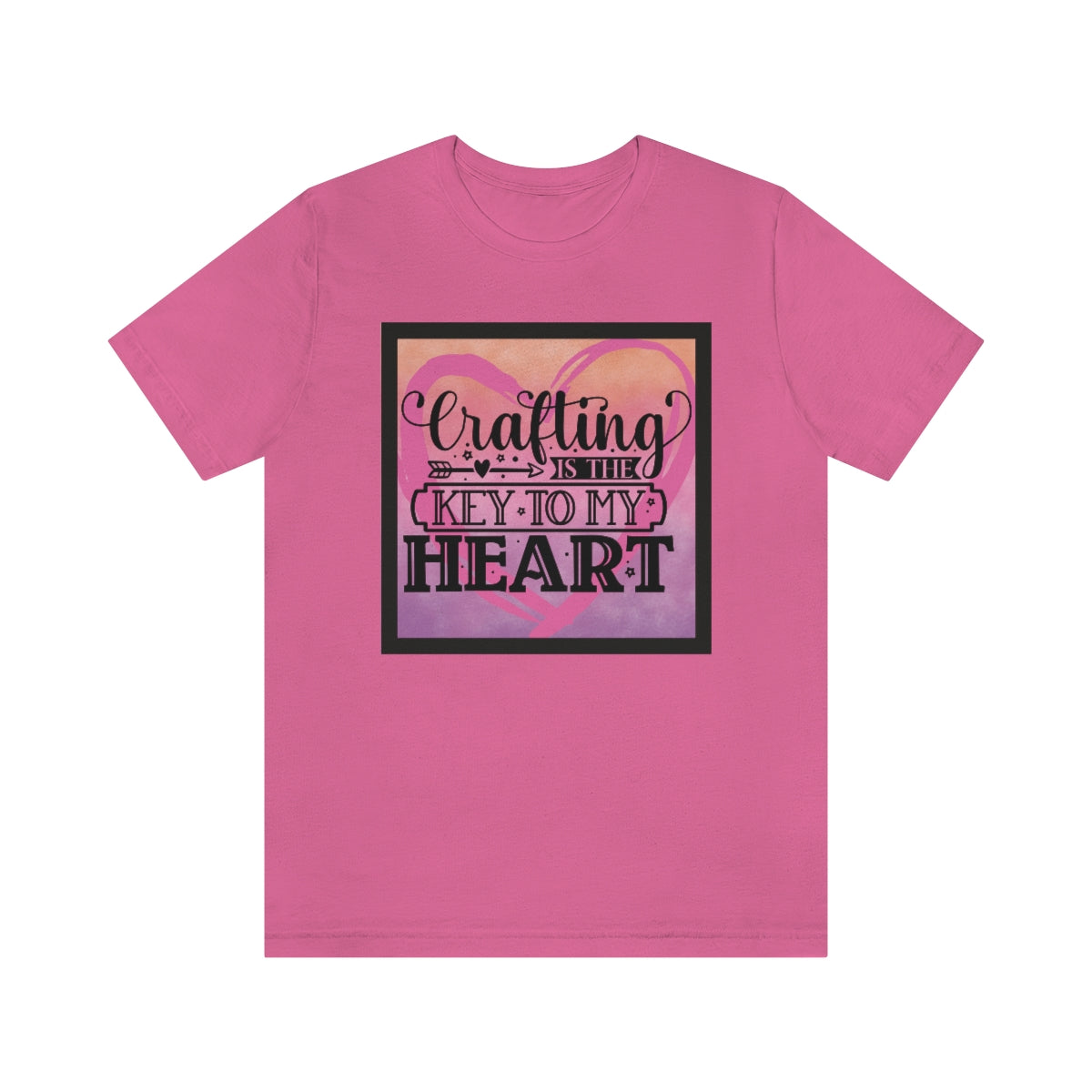 Crafting is the Key to My Heart Unisex Jersey Short Sleeve Tee S-3XL