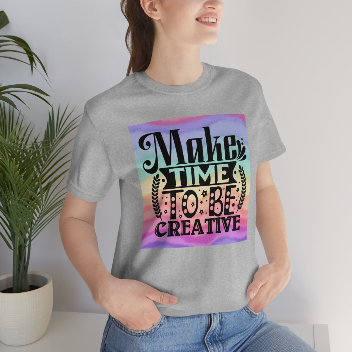 Make Time to be Creative Craft Themed Unisex Jersey Short Sleeve Tee S-3XL