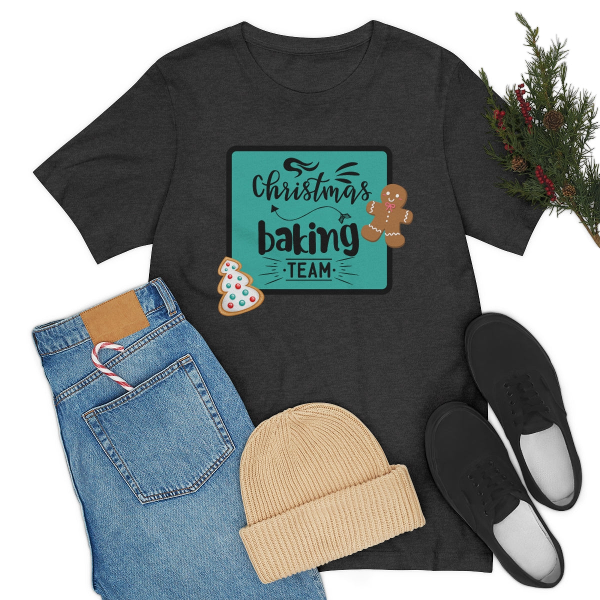 Christmas Baking Team Unisex Jersey Short Sleeve Tee S-3XL