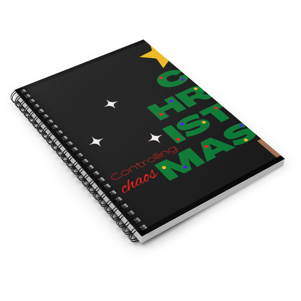 Controlling Christmas Chaos Spiral Lined Journal