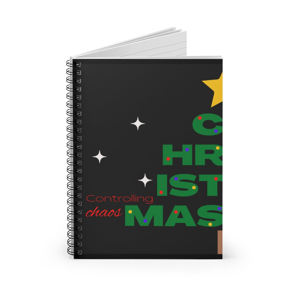 Controlling Christmas Chaos Spiral Lined Journal