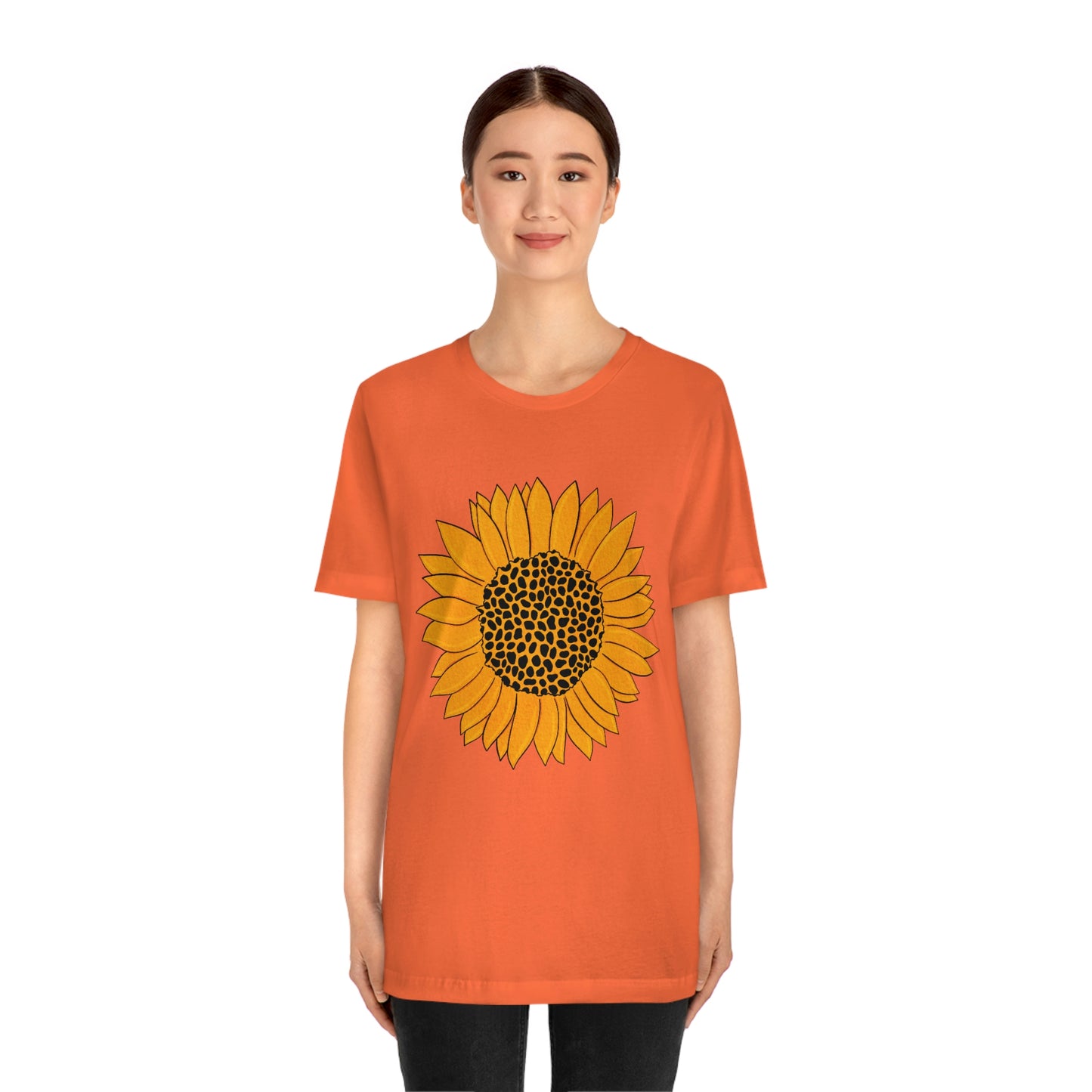 Sunny Sunflower Fall Unisex Jersey Short Sleeve Tee S-3XL