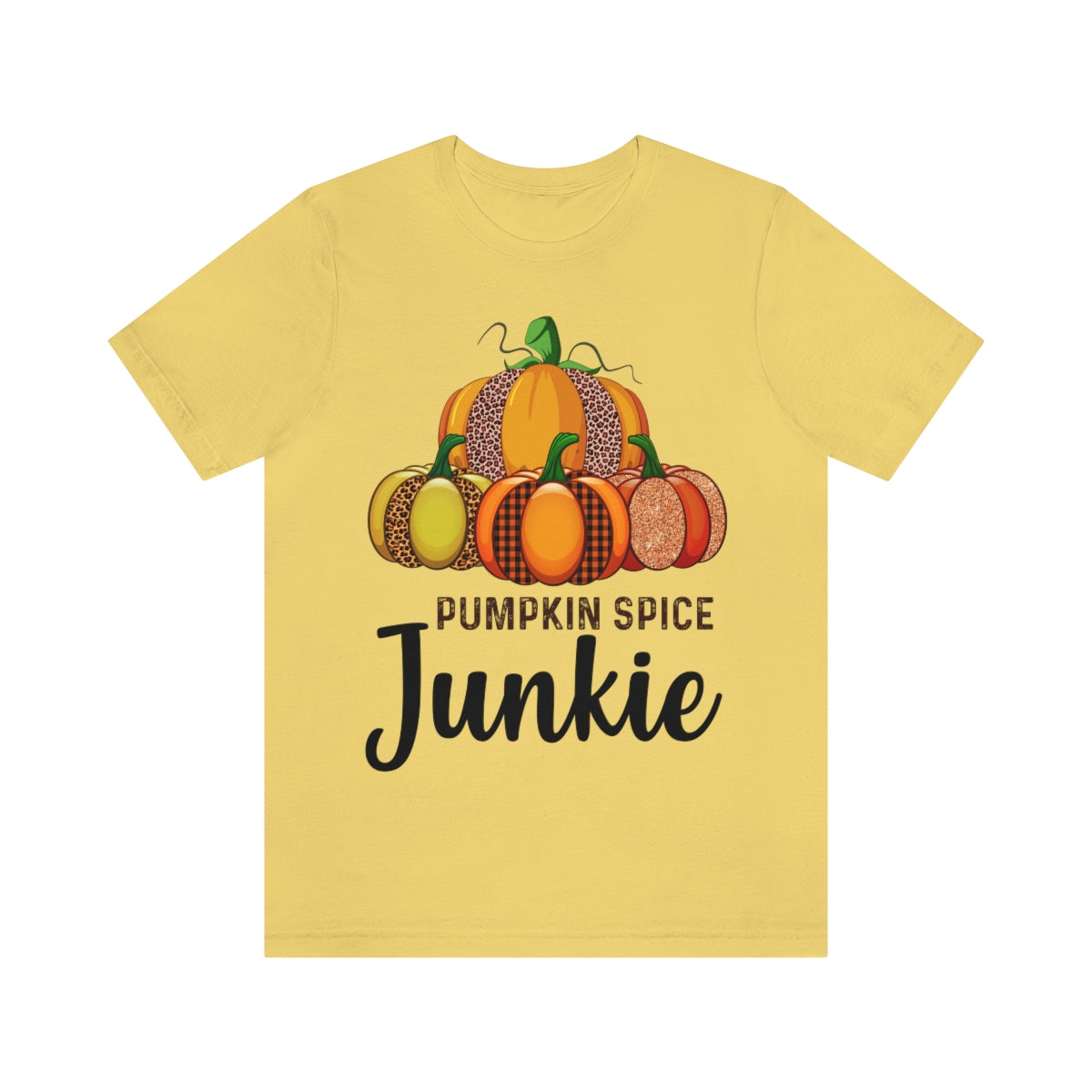 Pumpkin Spice Junkie Fall Unisex Jersey Short Sleeve Tee S-3XL