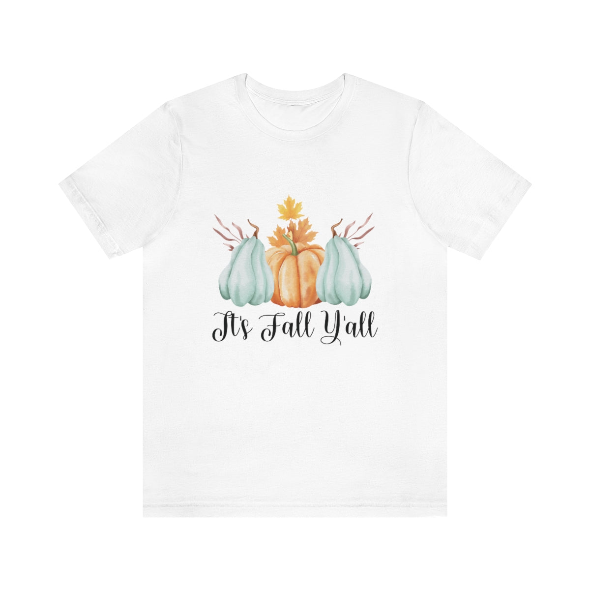 It's Fall Y'all Pumpkin Gourd Unisex Jersey Short Sleeve Tee XS-4XL
