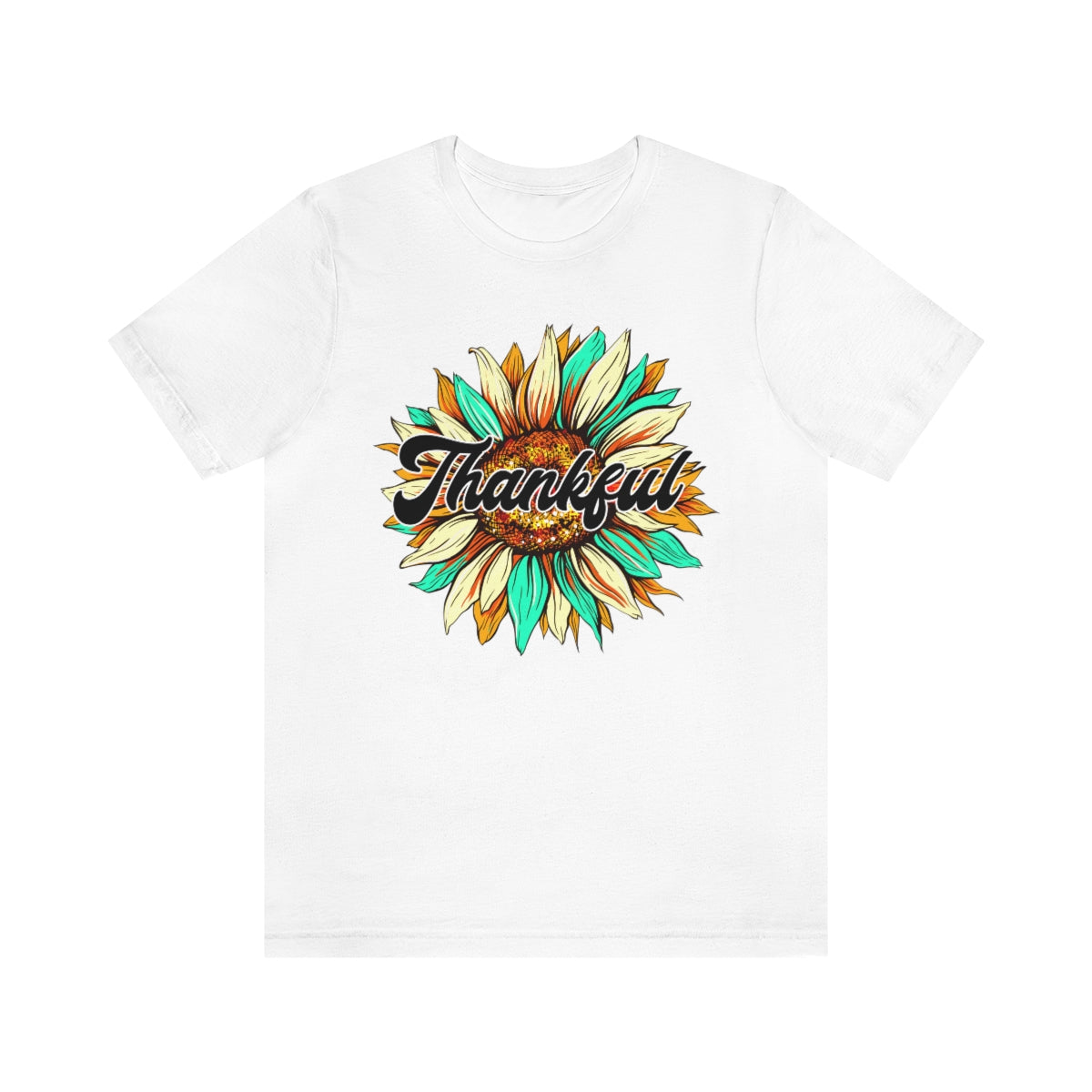 Thankful Western Sunflower Unisex Jersey Short Sleeve Tee S-3XL