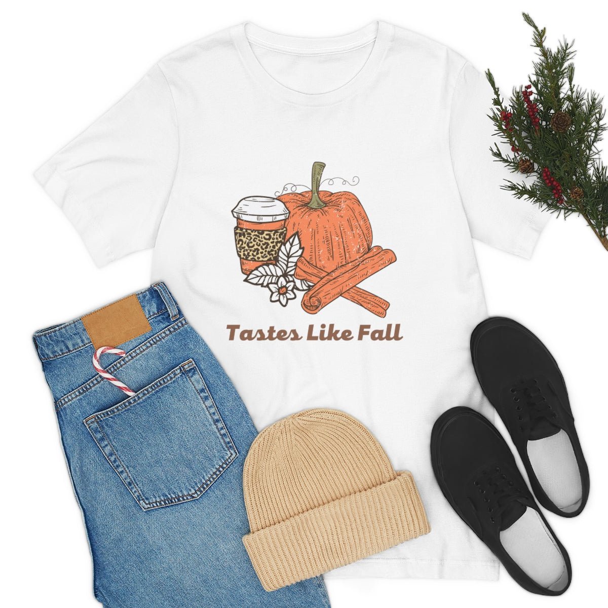 Tastes Like Fall Unisex Jersey Short Sleeve Tee S-3XL