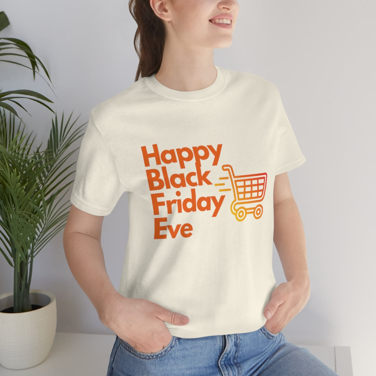 Happy Black Friday Eve Thanksgiving Unisex Jersey Short Sleeve Tee S-3XL