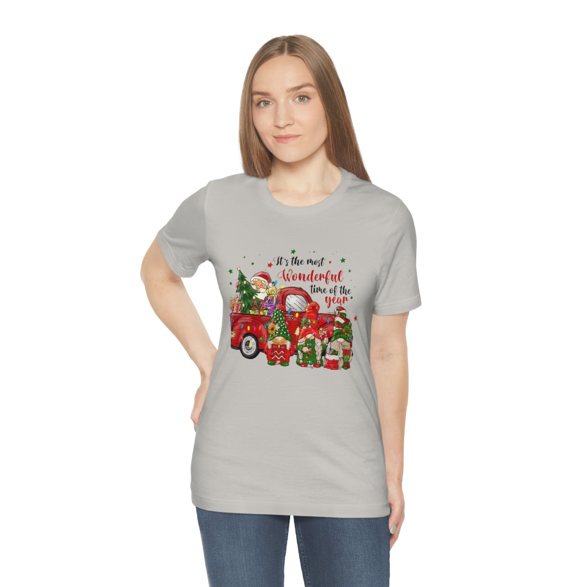 It's the Most Wonderful Time of the Year Santa Gnome Unisex Jersey Short Sleeve Tee S-3XL
