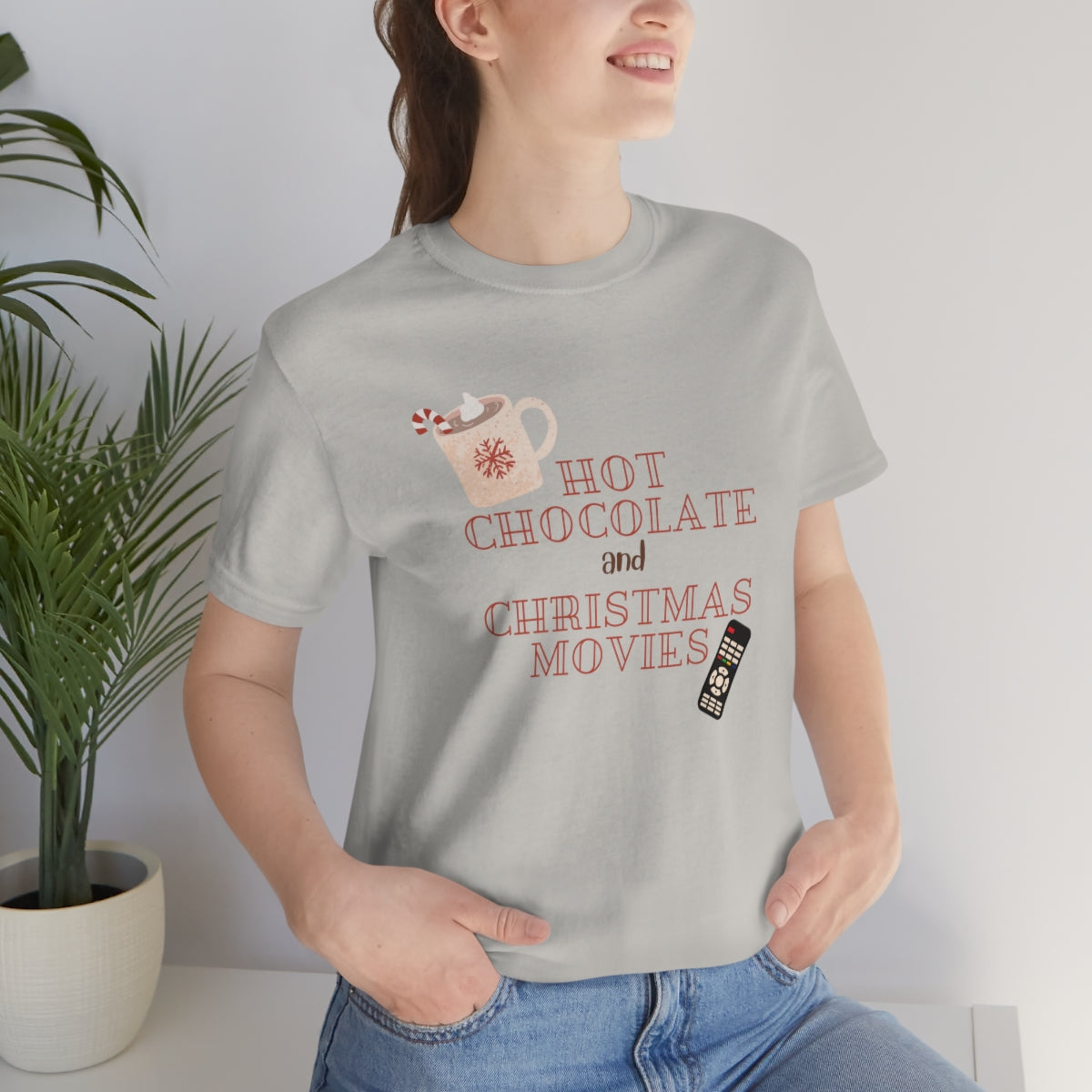 Hot Chocolate and Christmas Movies Unisex Tee S-3XL