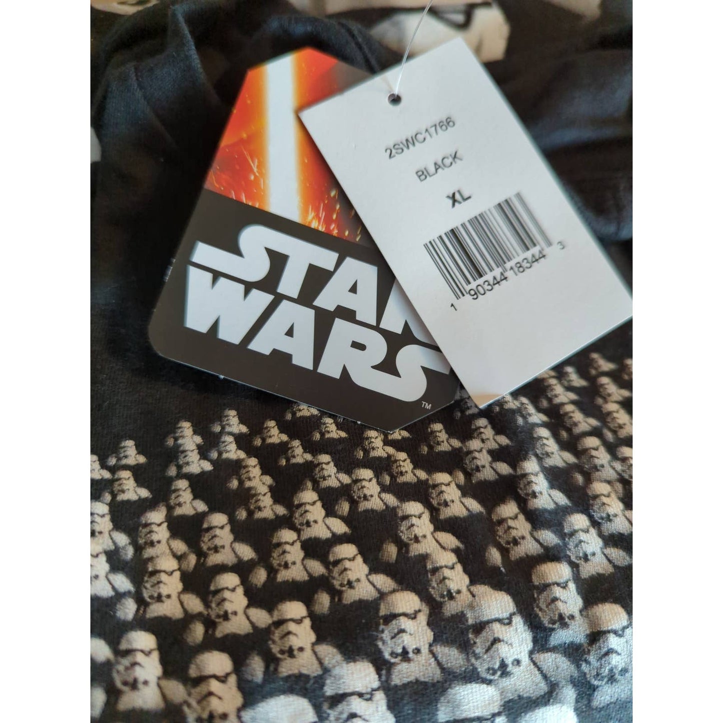 STAR WARS Black Stormtrooper Crowd Tee NEW XLarge