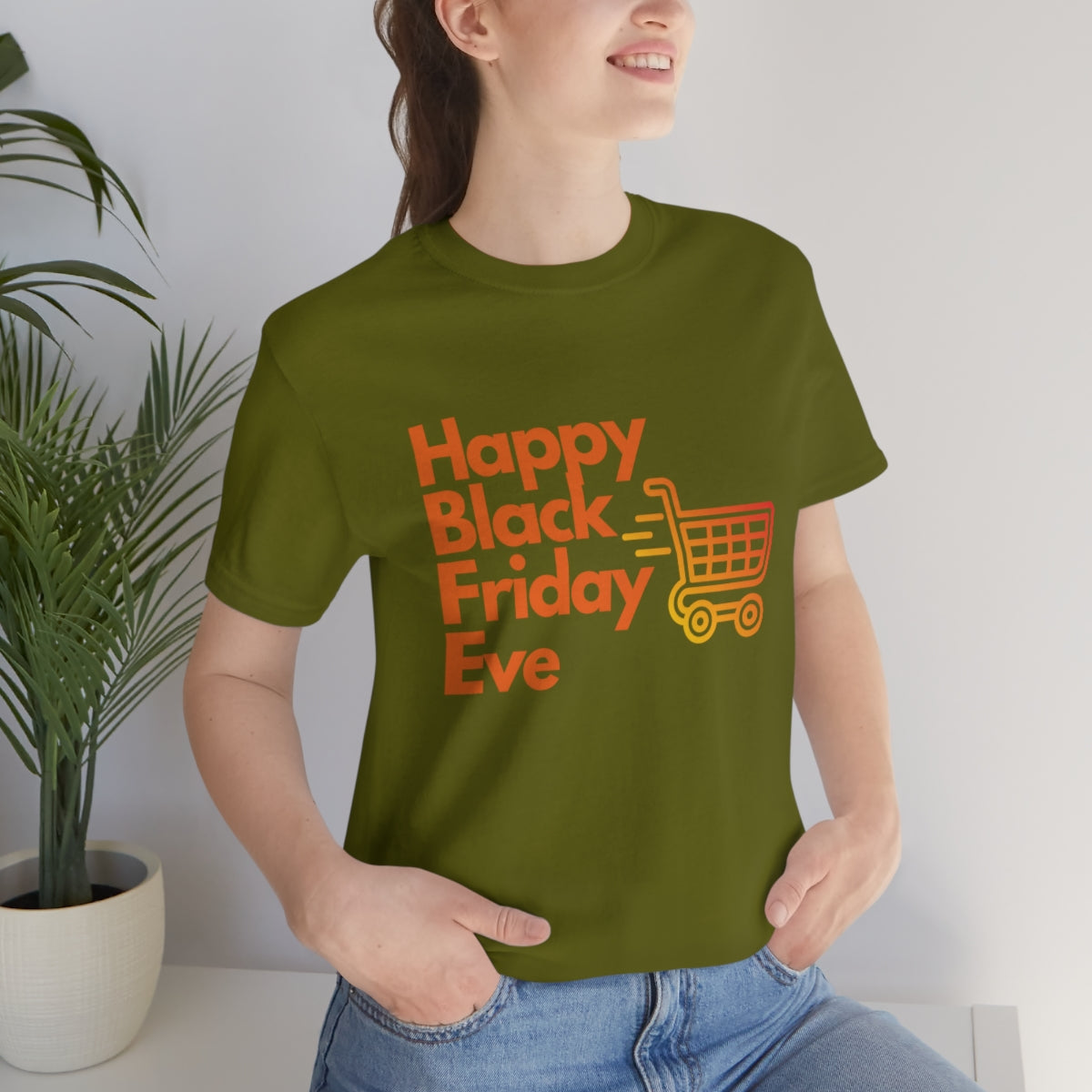 Happy Black Friday Eve Thanksgiving Unisex Jersey Short Sleeve Tee S-3XL