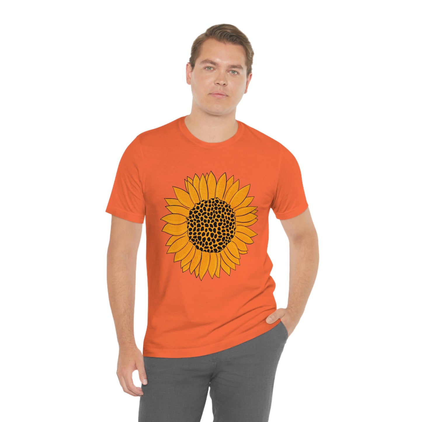 Sunny Sunflower Fall Unisex Jersey Short Sleeve Tee S-3XL