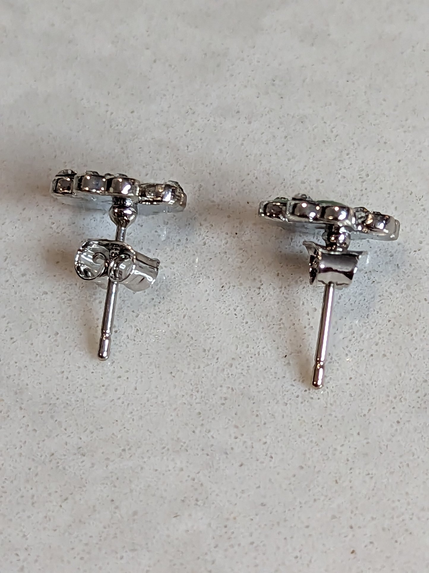 St. Patrick's Day Four Leaf Clover Sparkle Earrings