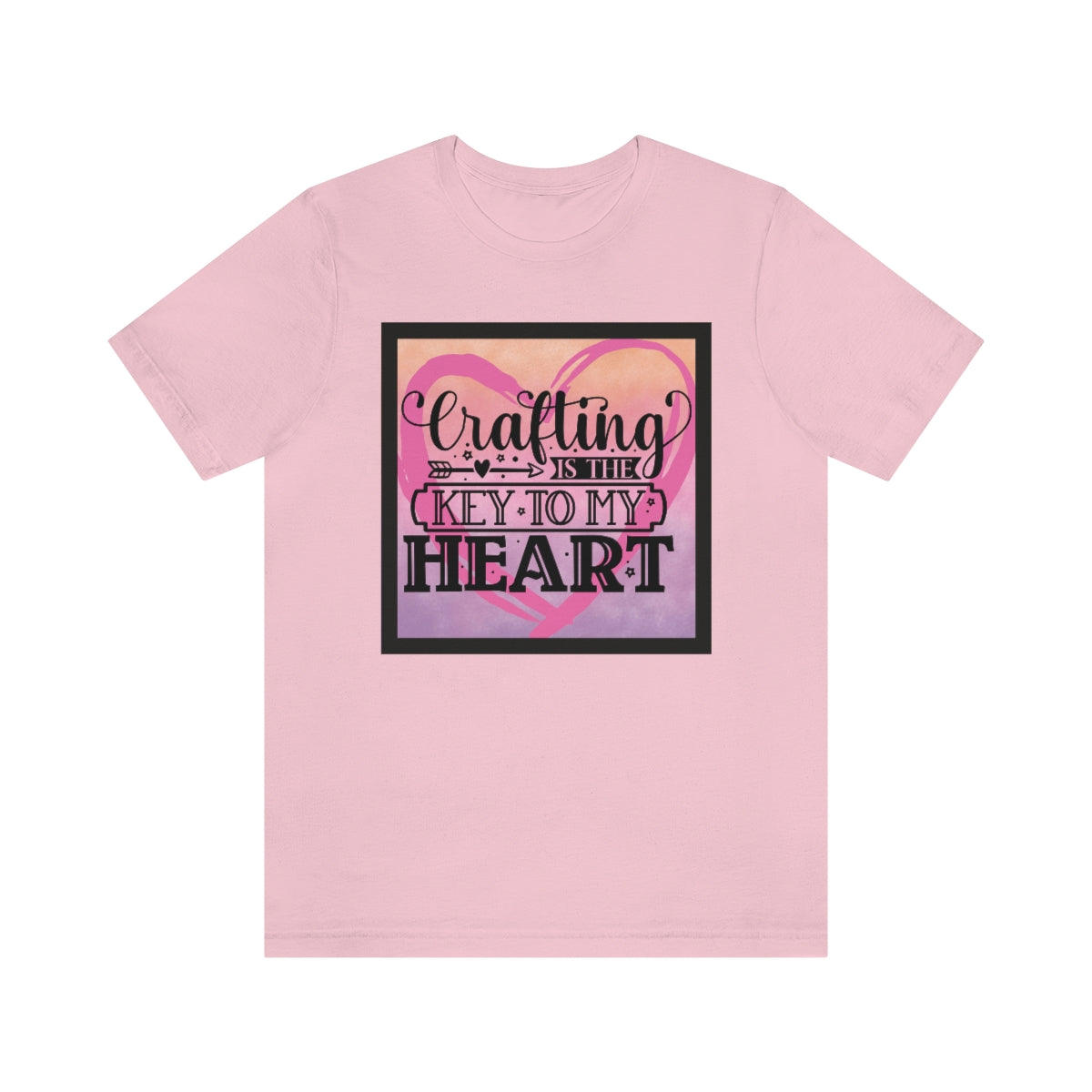 Crafting is the Key to My Heart Unisex Jersey Short Sleeve Tee S-3XL