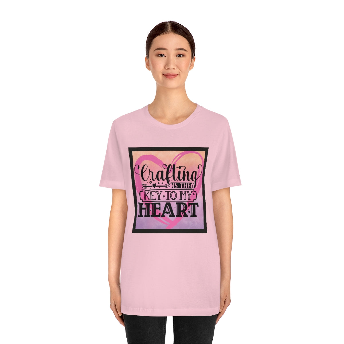 Crafting is the Key to My Heart Unisex Jersey Short Sleeve Tee S-3XL