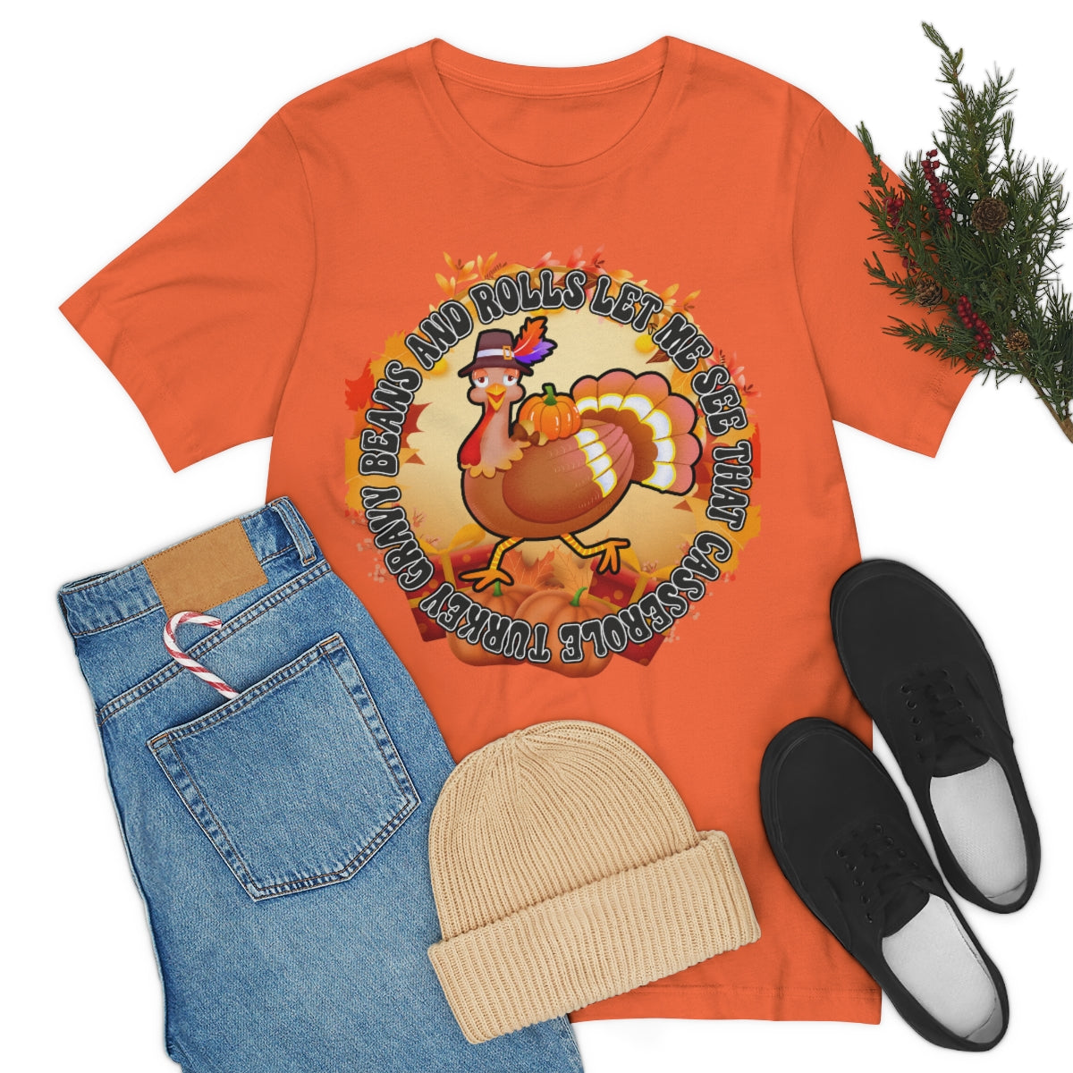 Thanksgiving Turkey Let Me See that Casserole Tee Unisex Jersey Short Sleeve S-3XL