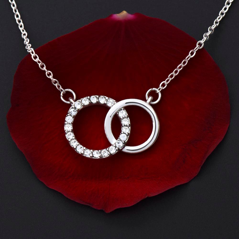 To My Soulmate Interlocking Perfect Pair Necklace