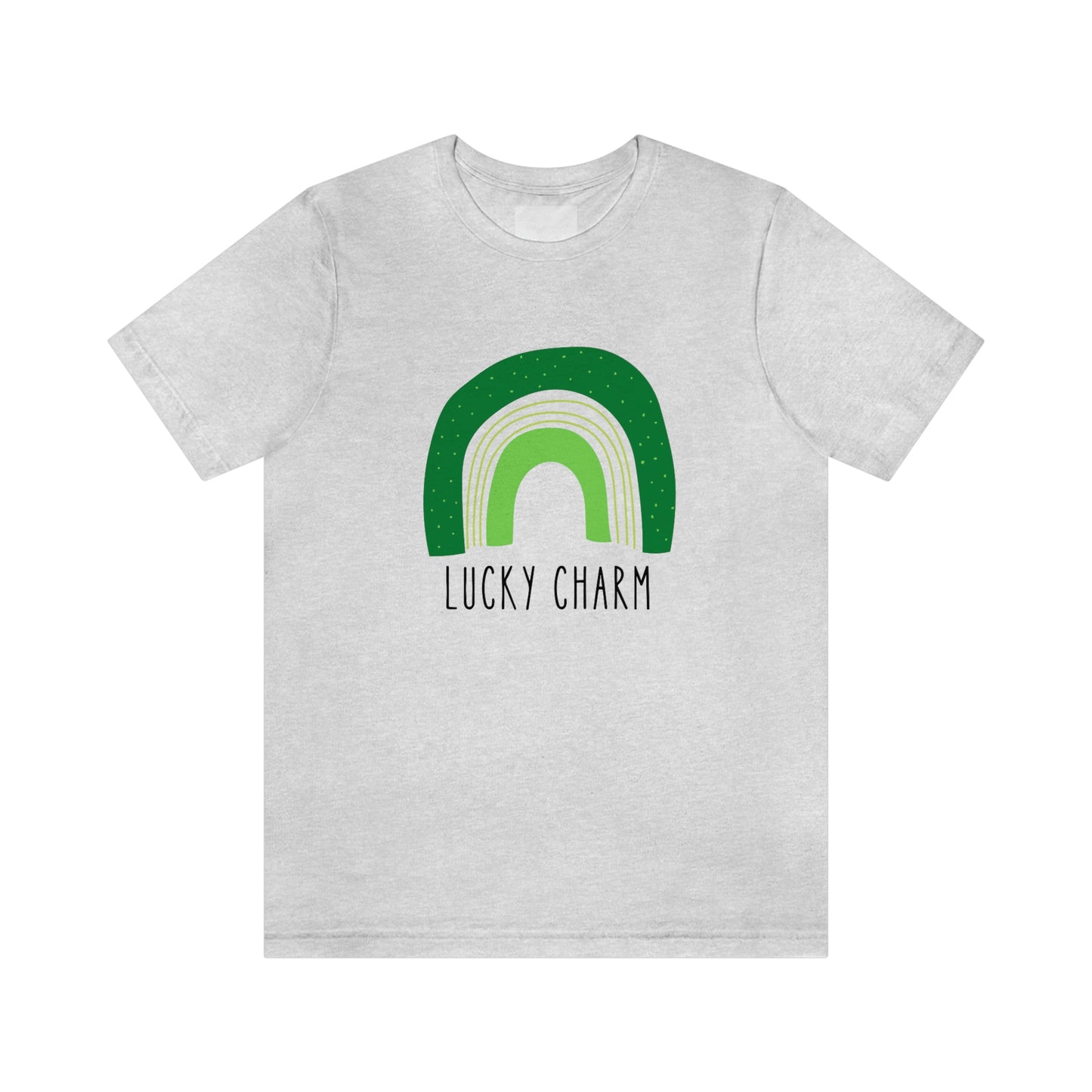 Lucky Charm Green Boho Rainbow St. Patrick's Day Unisex Jersey Short Sleeve Tee Small-3XL