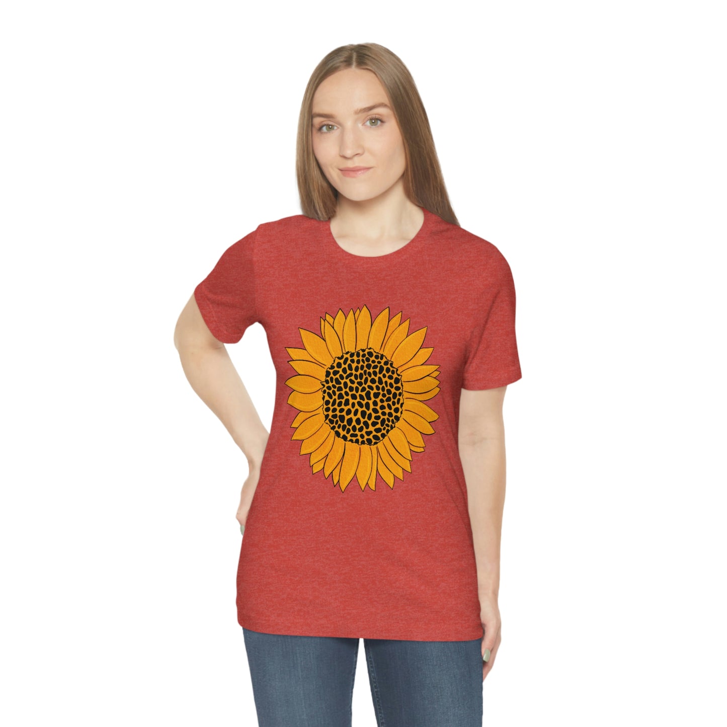 Sunny Sunflower Fall Unisex Jersey Short Sleeve Tee S-3XL