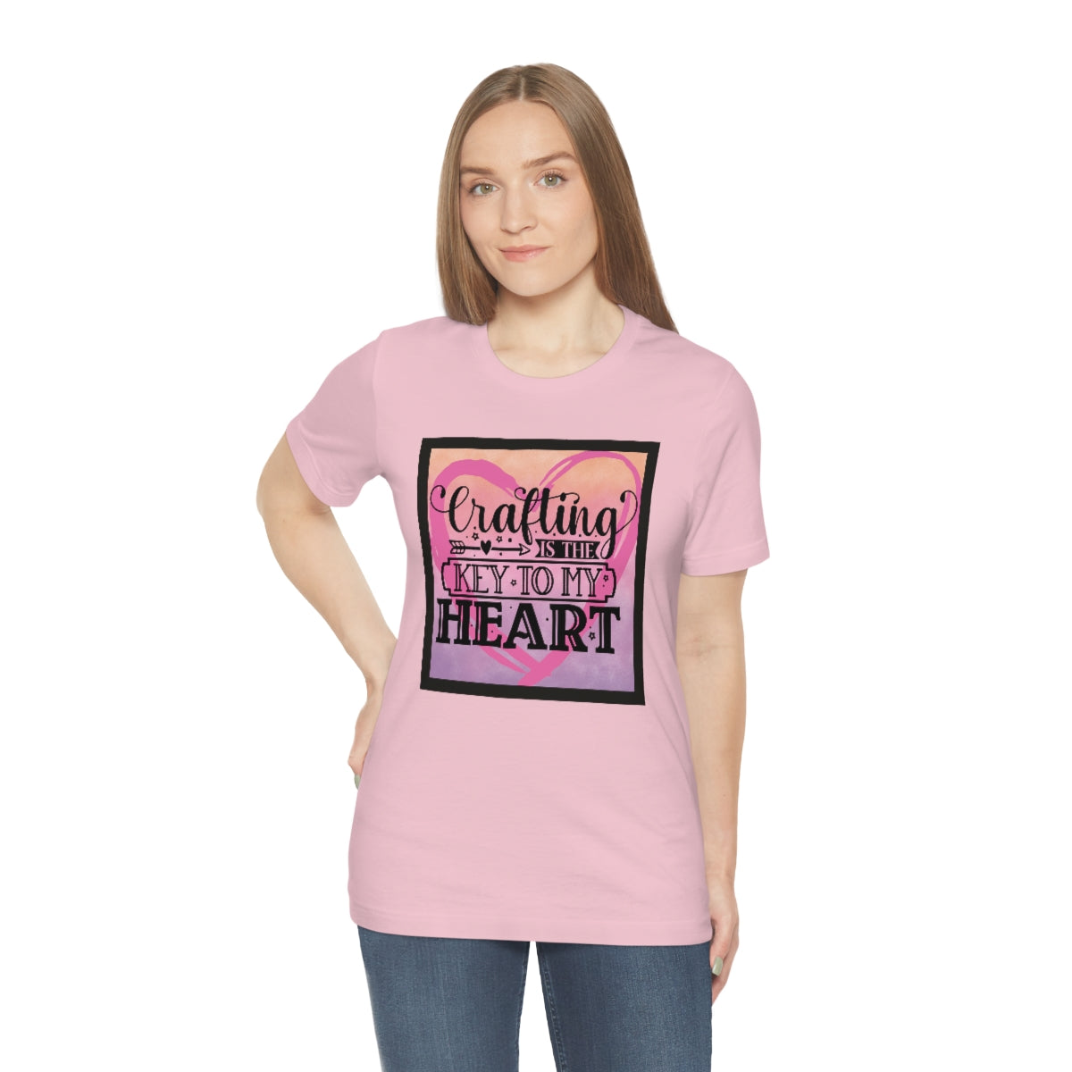 Crafting is the Key to My Heart Unisex Jersey Short Sleeve Tee S-3XL